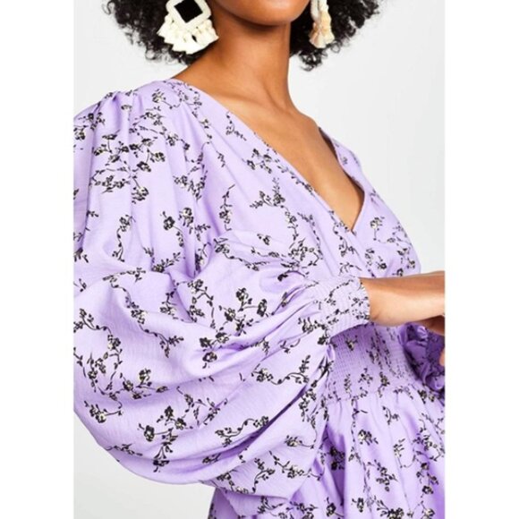 Keepsake The Label Floral Secure Dress in Lavender Purple Small / 4 - Picture 3 of 16